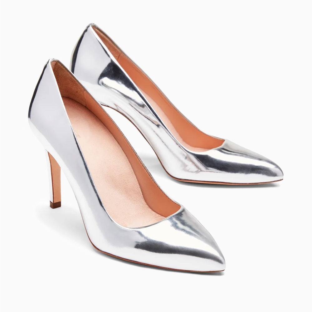 INEZ Stiletto Silver Metallic NWT